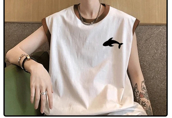Cyberpunk Crying angel – Korean Summer Street Men And Women Trendy Personalized Print