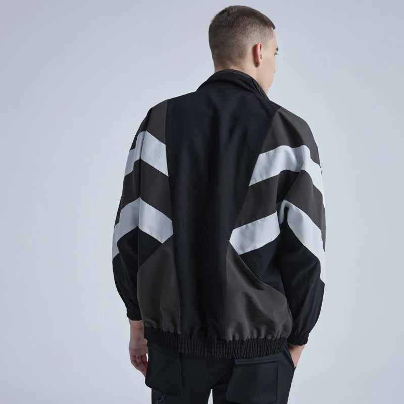 High fashion zip-up bomber vintage oversized fleece