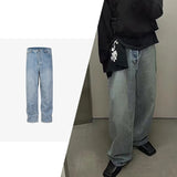 hi street blue jeans men loose wide leg denim pants vintage harajuku streetwear jeans trousers for male denim street jeans
