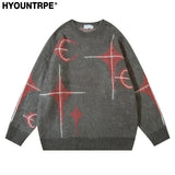 harajuku knitted sweater unisex autumn winter sweaters men casual o neck pullovers streetwear warm sweaters jumpers knitwear - trendy hip hop fashion hoodie, graphic printed hoodie for men and women, oversized streetwear hoodie