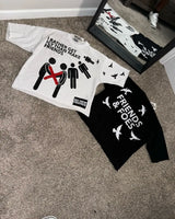 Glitchcore Design – American Letter Print Graphic T Shirts Vintage New – Edgy Streetwear for All Genders
