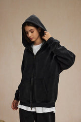 Batik Fleece Zippered Hoodie | Skatercore Style Hoodie