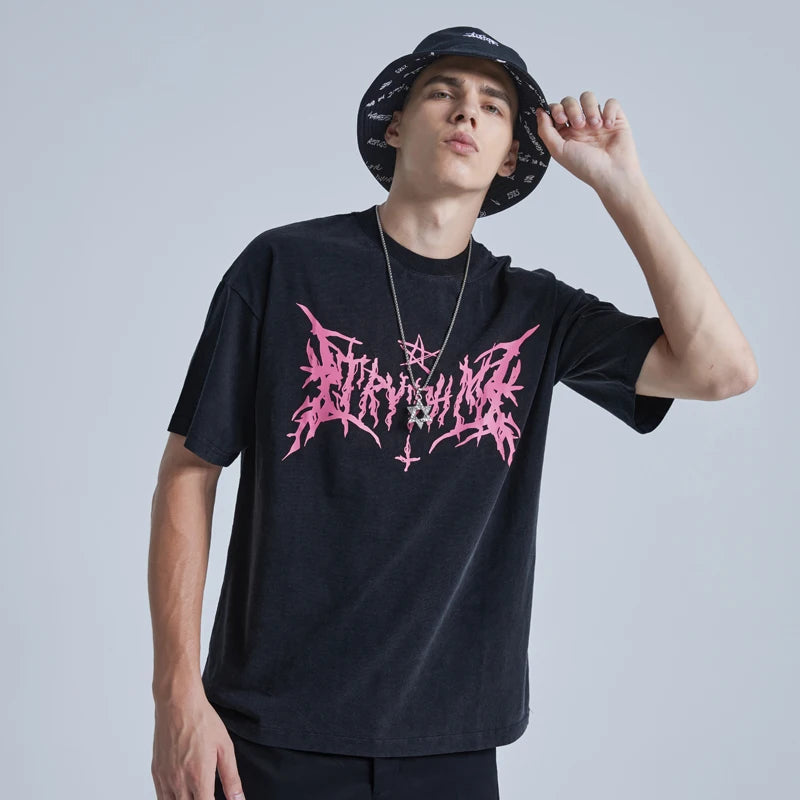 Trapwear Shirt – Rainbowtouches Punk T Shirt 2022 Half Sleeveunisex High Stre – Modern Streetwear for Everyone