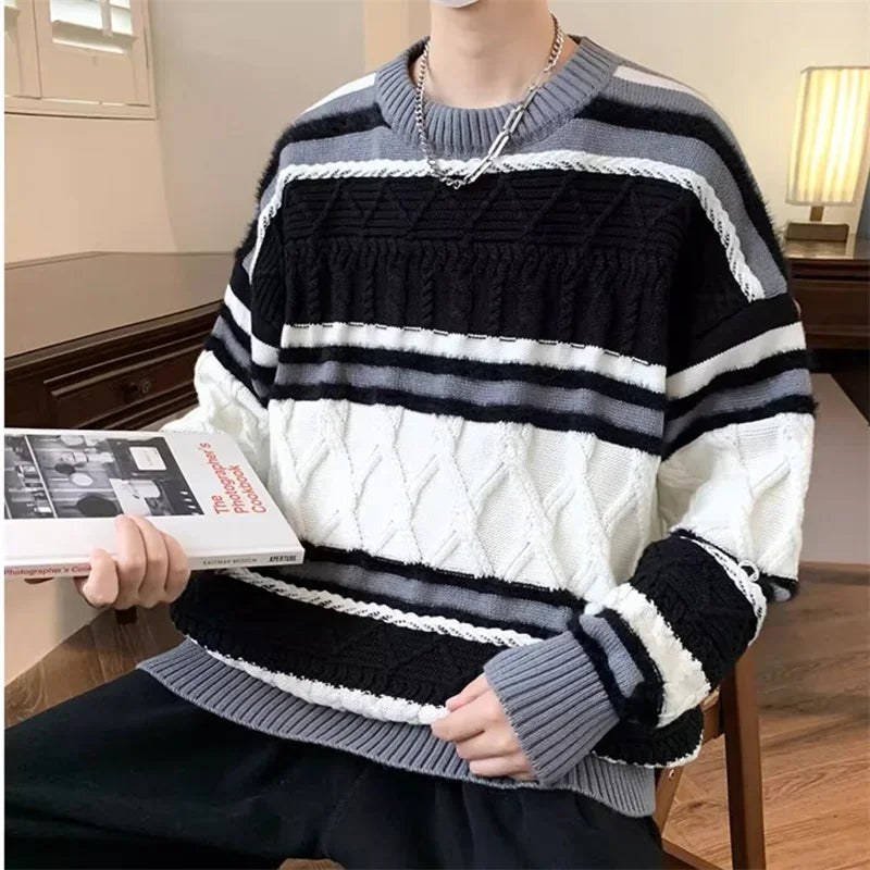 retro street knitwear, high-street look, trendy streetwear apparel for men and women