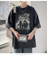 Cyberpunk Chrome print – New Anime Graphic Print Short Sleeve T Shirt For Men Hip Hop