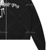 Hip Hop Glitter Graphics Mens Oversized Hoodies Joggers Y2K Aesthetic