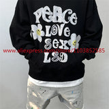 2024 New Autumn Winter Vintage Long Sleeved Hoodie American Heavyweigh