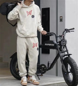 Hardcore skater hoodie with rebellious skatepark energy