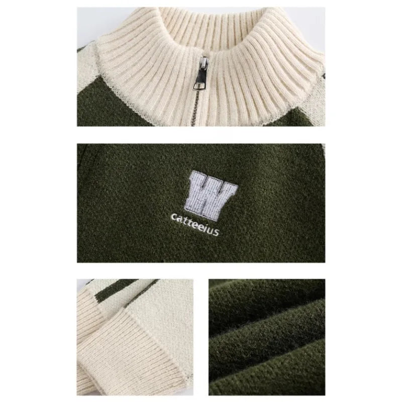 minimalist knit jumper, daily wear essential, trendy urban fashion top for men, layered streetwear look