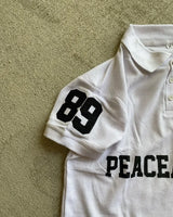 Vaporwave Aesthetic print tee – European And American New Letter Printed Lapel Short Sleeved