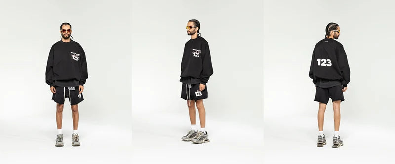 frog drift streetwear high street rrr123 logo hip hop short loose terry pants sweatpants for men unique joggers style 3477