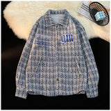 casual image print oversized high wear material hop american-retro-plaid-jacket-korean-trend-couple-jackets-embroidery-design-unisex-outerwear-loose-plus-size-mens-coat everyday premium fashion style unisex style graphic design fit quality urban hip essential - streetwear 2eda9f streetwear design ID 9ab14