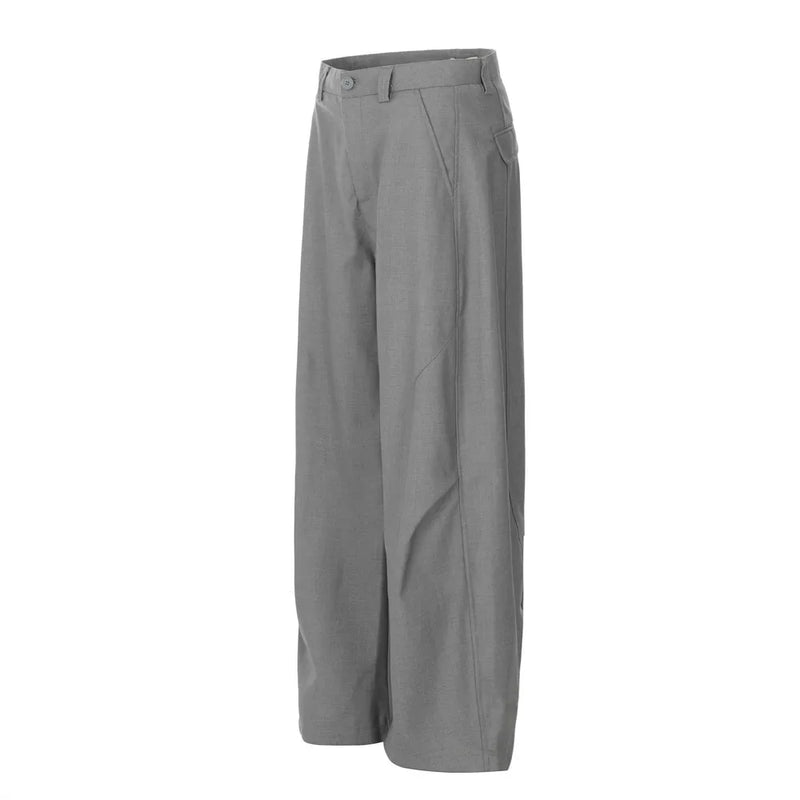 men women american streetwear fashion loose casual vibe hip hop cleanfit wide leg suit pant boyfriend harem pants trousers unique default style 2065