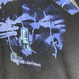 Y2k Aesthetic print tee – Summer Vintage High Street Wash Lightning Print T Shirt Vint
