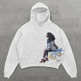 Oversized Punk Printing Hoodie Streetwear Harajuku Sweatshirt Y2K Tops
