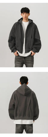 450G Hoody Sweatshirt Men Women Streetwear Fashion Loose Casual Short
