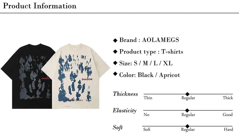 Sadcore Tribal flame – Aolamegs Men Gothic Punk Style Letter Printed Oversized T Sh