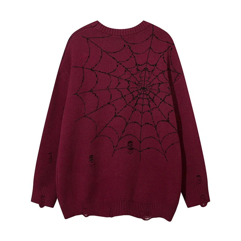 hip hop knitted sweater mens winter o neck harajuku pattern pullover streetwear casual loose pullover sweaters jumper knitwear trendy hip hop style outerwear, high quality cotton pullover, Y2K vintage urban hoodie