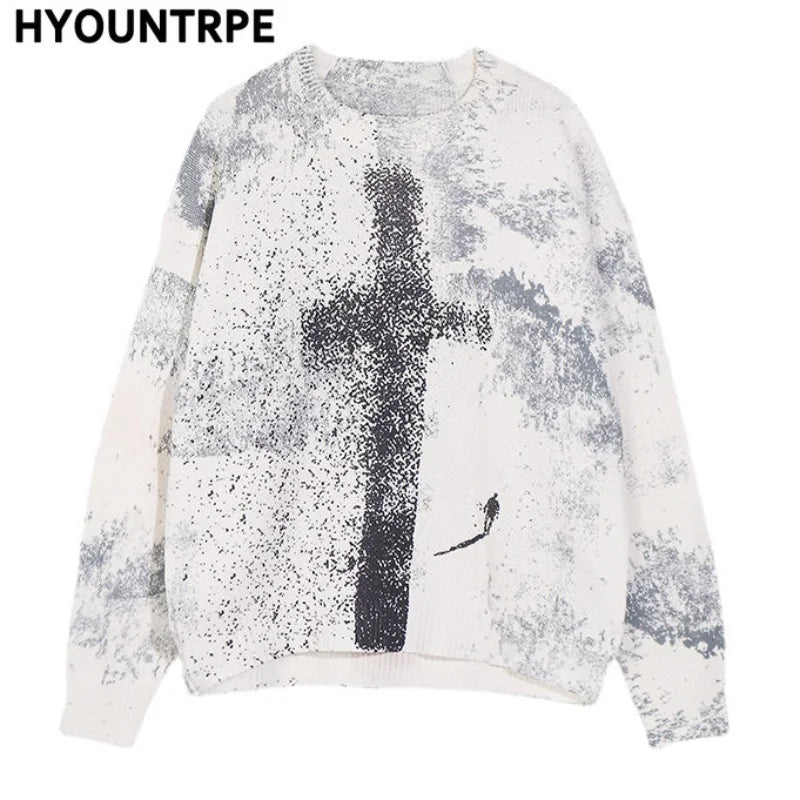 urban flame hoodie with photo-ready knit construction, bold Y2K look for men’s outerwear, men’s streetwear clothing piece for