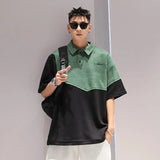 Glitchcore Melting smiley – Summer Street Hip Hop Men And Women Trendy Personality Polo