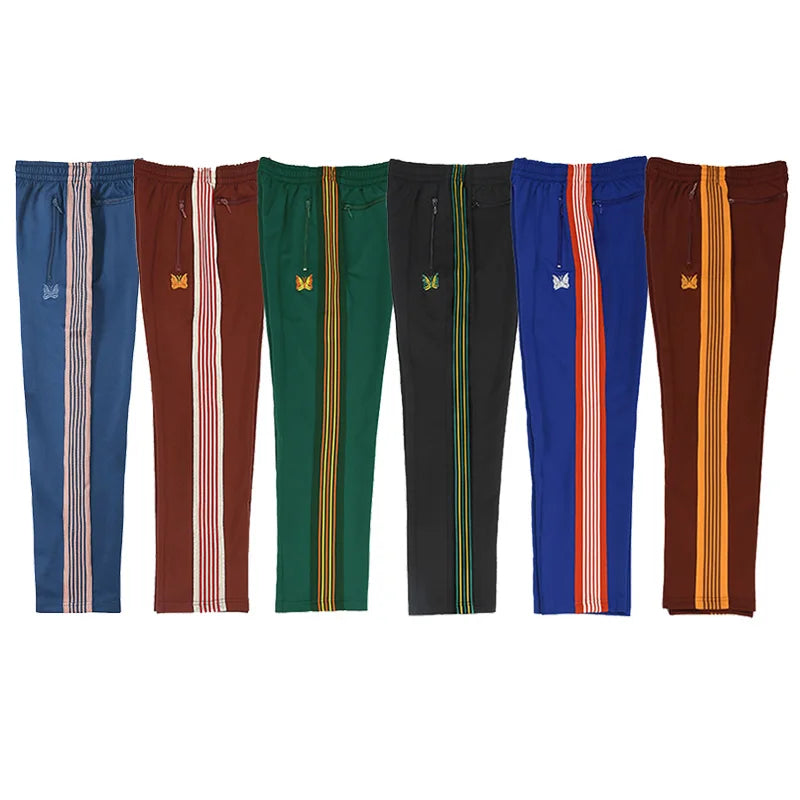 best quality black loose casual pants men woman lovers chaopai pattern embroidery side edge weaving joggers sweatpants unique joggers style 4690