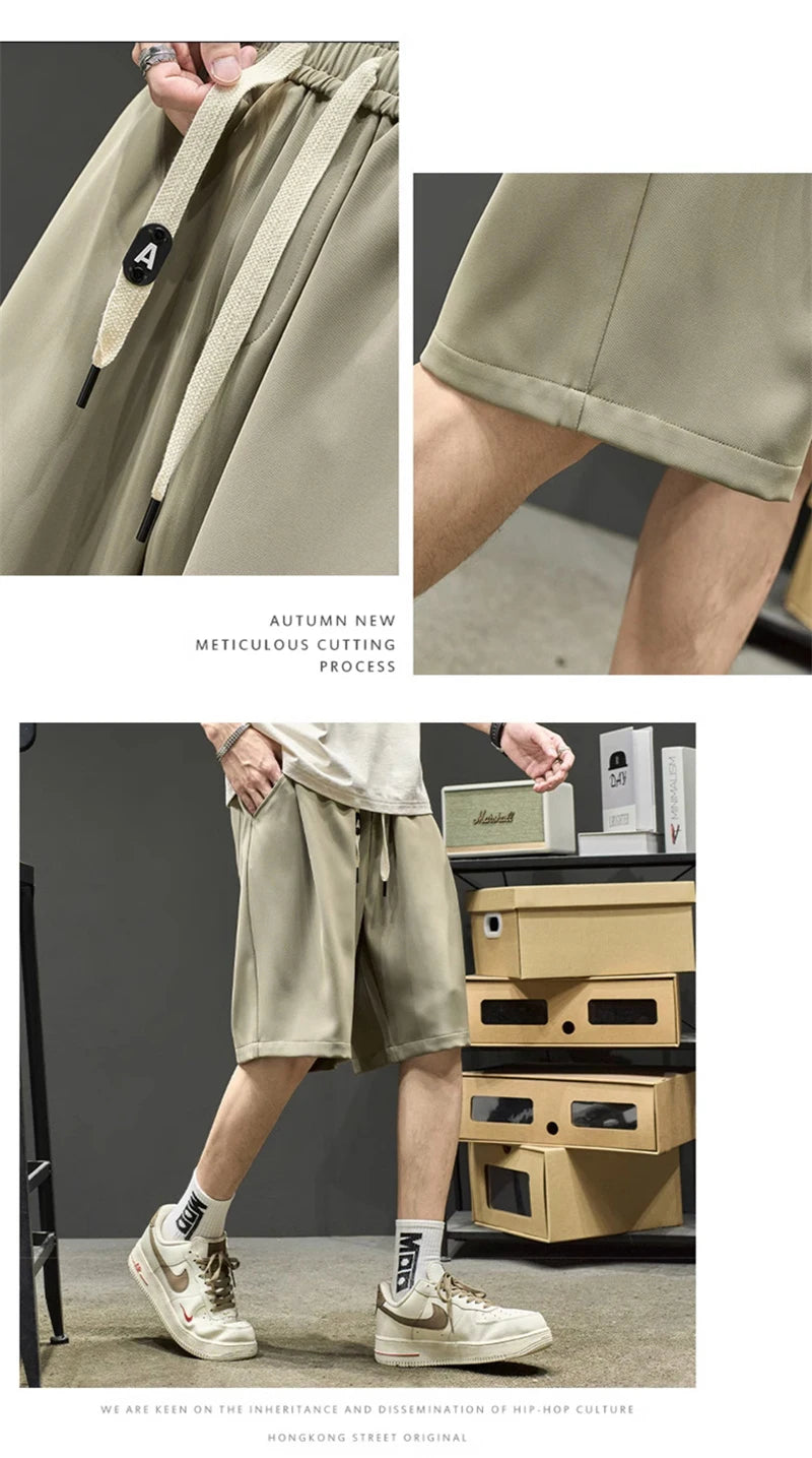 summer mens baggy casual shorts 2024 new y2k streetwear sweat short pants male sports fitness breathable basketball bermuda unique shorts style 3477