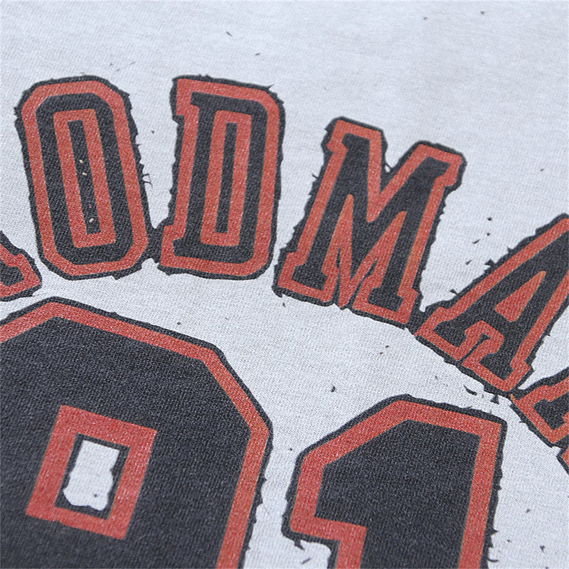 gothic graphic tee featuring rodman print vintage retro high street hip pop t shirt tops