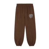 high street letter print fleece joggers sweatpants for men and women solid baggy casual trousers oversized loose sport pants relaxed fit joggers
