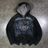 American Street Fashion Trend Loose Hoodie Men Harajuku Y2K New Hip Ho