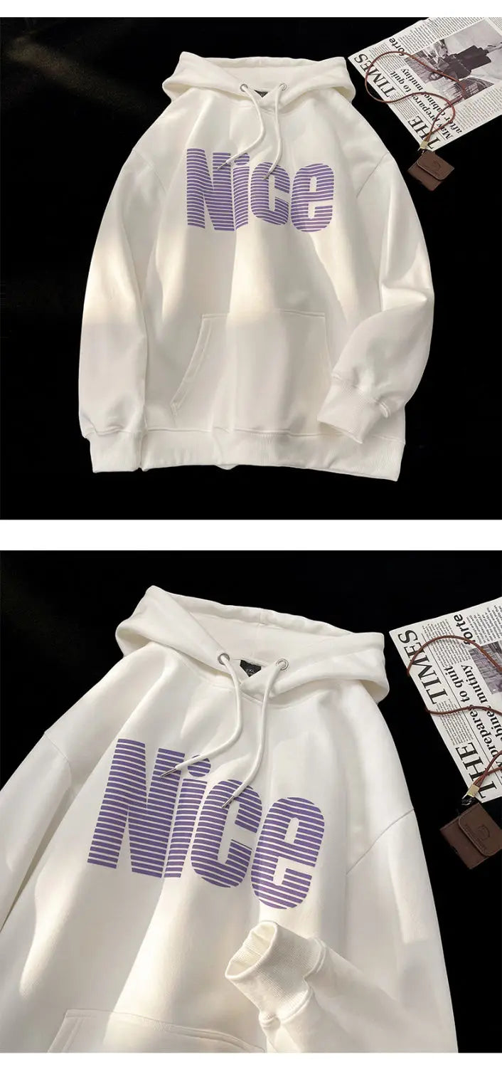 American Spring And Autumn Trendy Men And Women Hip Hop Retro Letter P