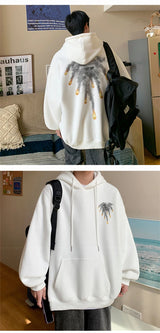 New Anime Meteorite Fall Graphic Printed Hooded Sweatshirts Hombre Hip