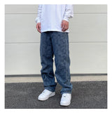 hip hop straight denim jeans pants fashion zipper paisley jeans streetwear mens new casual loose trousers jean pants joggers unique joggers style 4058