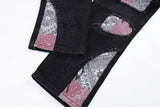 patchwork harajuku denim jeans mens zipper jeans hip hop fashion streetwear new casual straight joggers pants jeans for men unique joggers style 2476