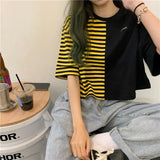 Trapwear Anime panel – Short Sleeved T Shirt Women 2024 New Summer Design White Spl