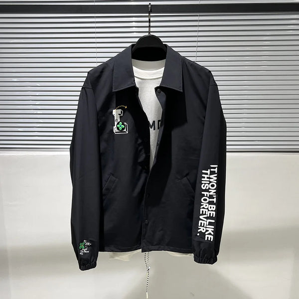 Quilted minimalist forever parka streetwear cotton