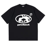 Dreamy manga t-shirt with tear drop and cloudy vibe