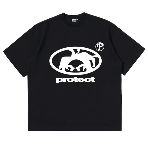 Dreamy manga t-shirt with tear drop and cloudy vibe