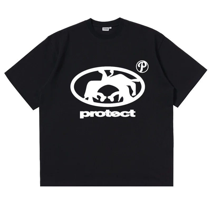 Dreamy manga t-shirt with tear drop and cloudy vibe
