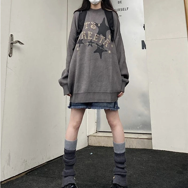 varsity flame pullover for men with bold graphic knit design, perfect for 2025 fashion, street fashion menswear trend for sea
