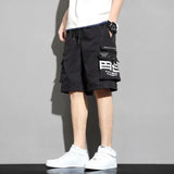 2024 summer fashion high street thin overalls mens shorts casual loose large size quarter pants high quality wide leg pants casual urban shorts
