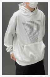 Y2K Minimalist Zip Collar Top – Autumn Mens Y2K Letter Printed Goth Hoodies New American Streetwear Hooded Sweatshirts Hip Hop Fashion Pullover Retro Hoody | Zip Knit Drop #143