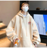 Mens Oversized Hoodie White With Hat 5Xl Plain Hoodies Oversize For Me
