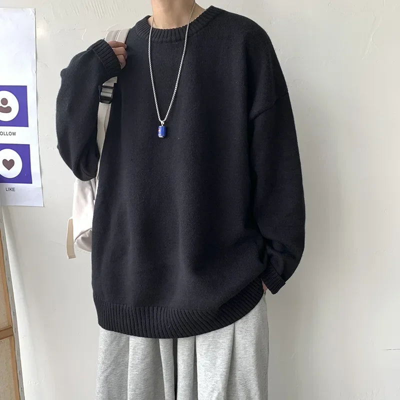 varsity graphic knit, unisex street look, trendy streetwear apparel for men and women