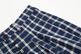 men women american streetwear fashion loose plaid wide leg straight pant boyfriend button down sports casual pants trousers unique default style 1419