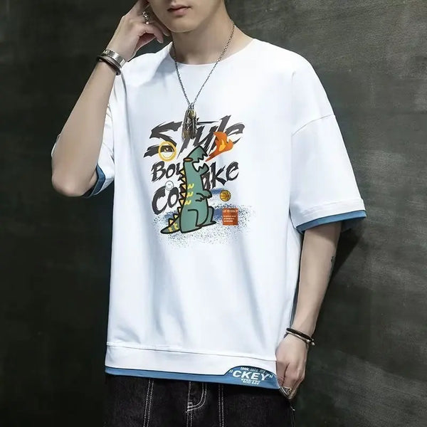 Harajuku Anime panel – 2023 New Mens Graphic T Shirt Japan Hot Sale Cartoon Casual