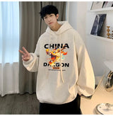 2024 New China Dragon Graphic Hoodies Men Hip Hop Streetwear Hoodie