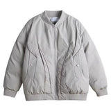 Winter Thickening Flying Baseball Uniform Solid Multi Pocket Simplicity Warm Cotton Jacket 2024 New Streetwear Male Parkas