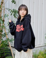 Trendy Brand Casual Loose Versatile Letter Printed Zipper Hoodie Women