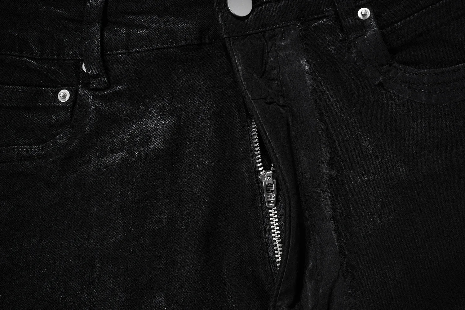 y2k streetwear wax leather strecth jeans for men and women ropa hombre baggy flare pants oversized straight denim trousers unique jeans style 4265
