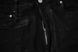 y2k streetwear wax leather strecth jeans for men and women ropa hombre baggy flare pants oversized straight denim trousers unique jeans style 4265